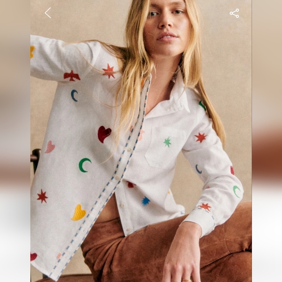 Sezane Tops - Sezane Tomboy X Pangea Shirt